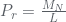 P_{r}=\frac{M_{N}}{L}