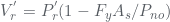 V_{r}^{'}=P_{r}^{'}(1-F_{y}A_{s}/P_{no})