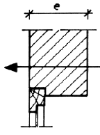 شکل‌ پ١١-١٤ بازشوهای‌ همباد خارج در دیوارهای‌ بدون عایق‌ یا با عایق‌ همگن